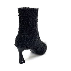 moon flower - enzo di martino Enzo Di Martino Eli 716 Cuir & Textile Noir*Femme Bottines