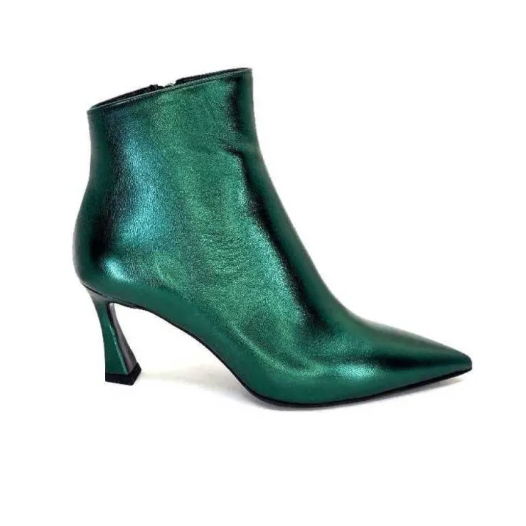 moon flower - enzo di martino Enzo Di Martino Eli 705 Cuir Vert*Femme Bottines