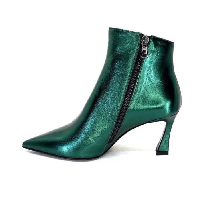 moon flower - enzo di martino Enzo Di Martino Eli 705 Cuir Vert*Femme Bottines