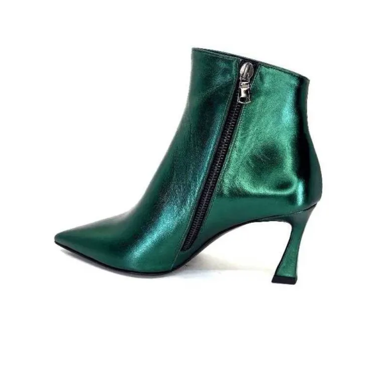 moon flower - enzo di martino Enzo Di Martino Eli 705 Cuir Vert*Femme Bottines