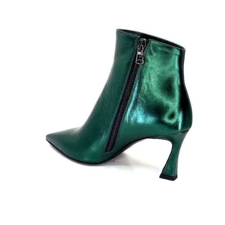 moon flower - enzo di martino Enzo Di Martino Eli 705 Cuir Vert*Femme Bottines