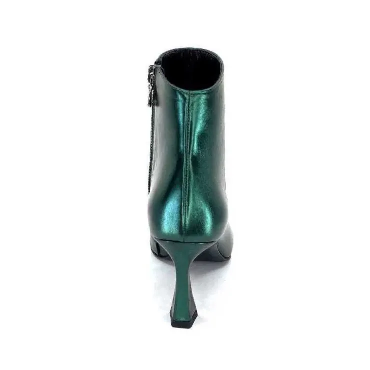 moon flower - enzo di martino Enzo Di Martino Eli 705 Cuir Vert*Femme Bottines