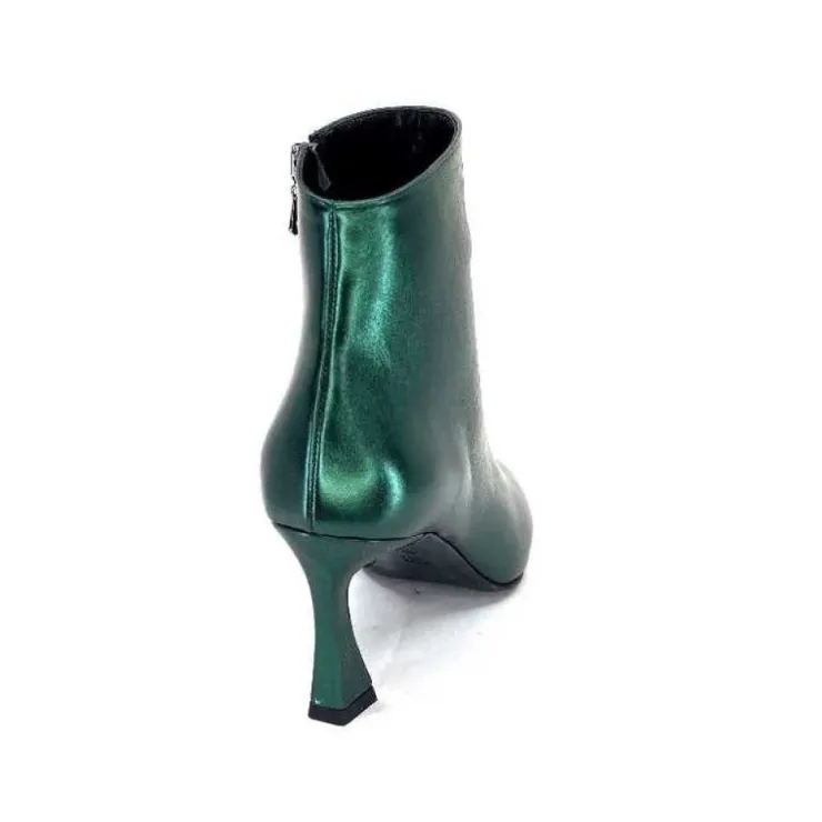 moon flower - enzo di martino Enzo Di Martino Eli 705 Cuir Vert*Femme Bottines