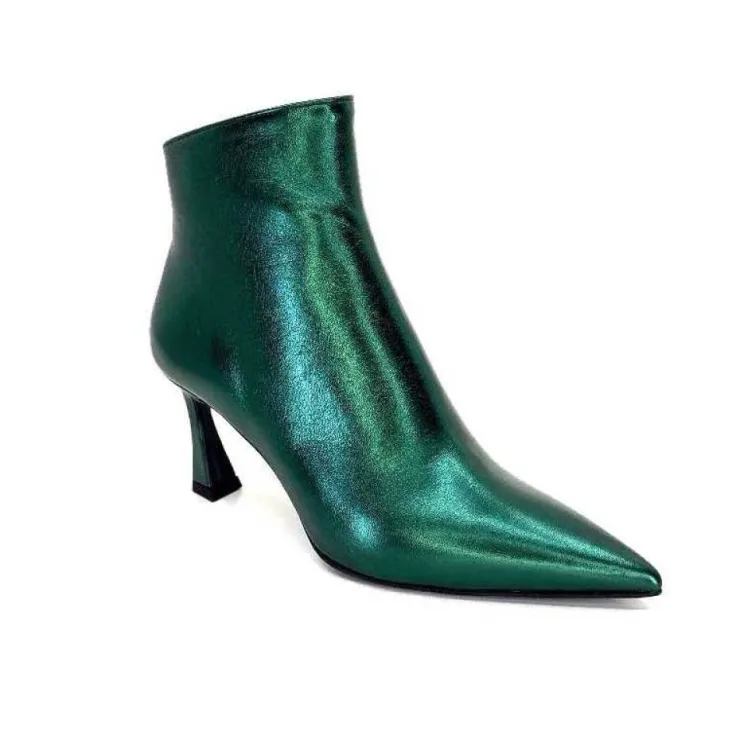 moon flower - enzo di martino Enzo Di Martino Eli 705 Cuir Vert*Femme Bottines