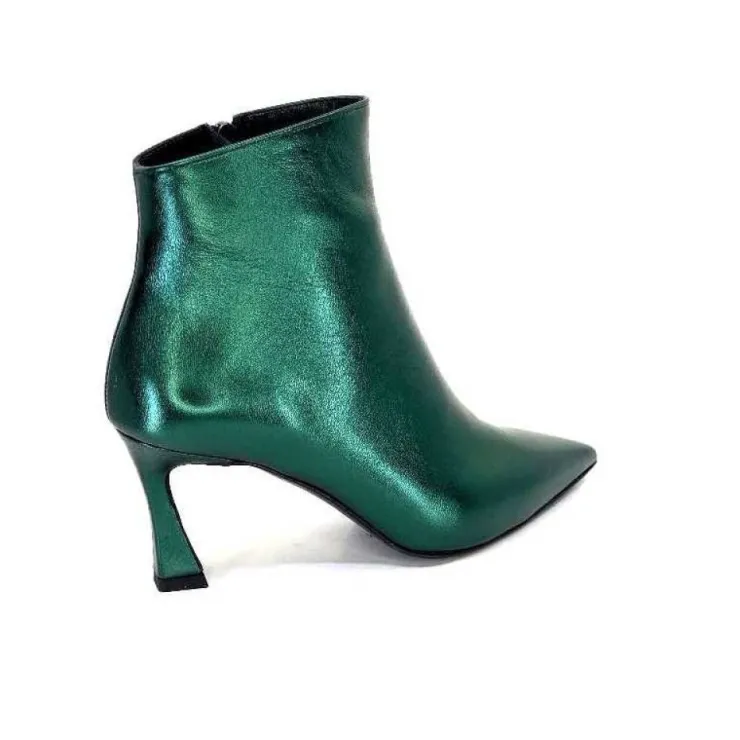 moon flower - enzo di martino Enzo Di Martino Eli 705 Cuir Vert*Femme Bottines