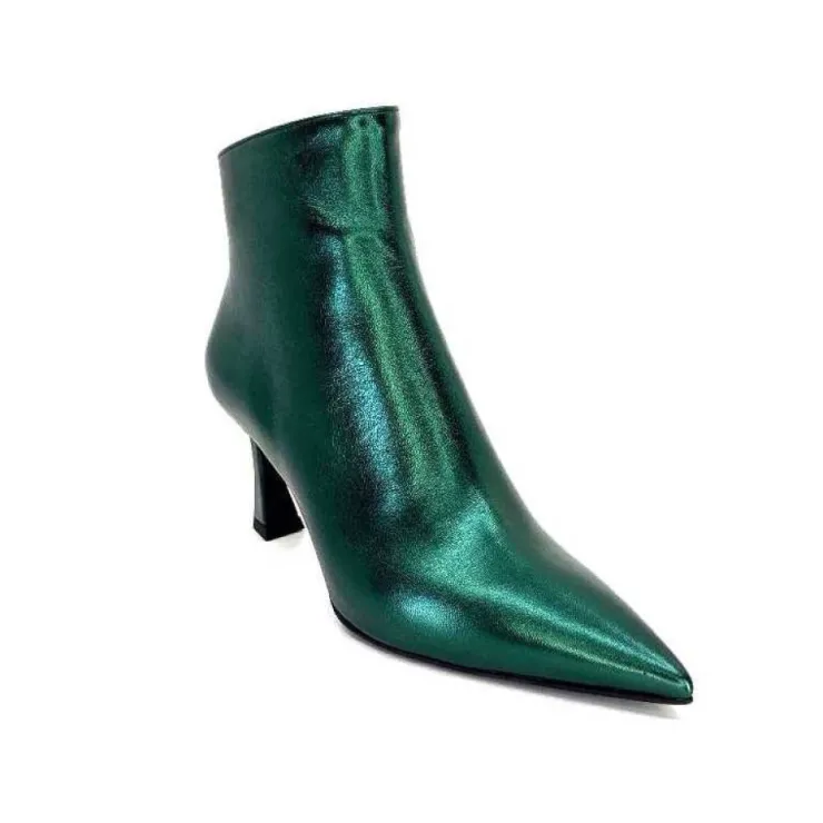 moon flower - enzo di martino Enzo Di Martino Eli 705 Cuir Vert*Femme Bottines
