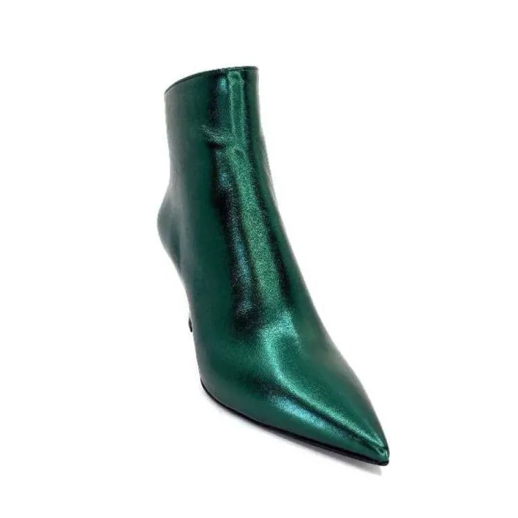 moon flower - enzo di martino Enzo Di Martino Eli 705 Cuir Vert*Femme Bottines