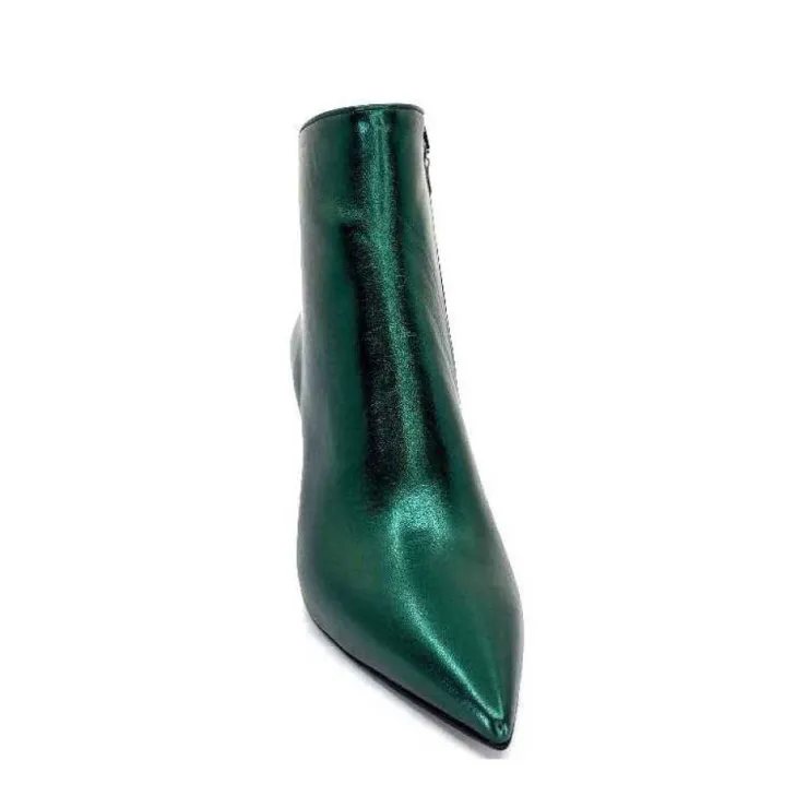 moon flower - enzo di martino Enzo Di Martino Eli 705 Cuir Vert*Femme Bottines