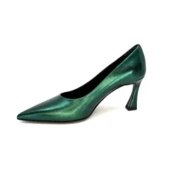 moon flower - enzo di martino Enzo Di Martino Eli 702 Cuir Metallique Vert*Femme Escarpins