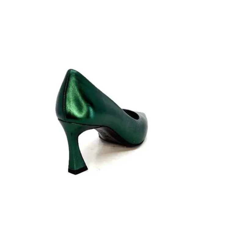 moon flower - enzo di martino Enzo Di Martino Eli 702 Cuir Metallique Vert*Femme Escarpins