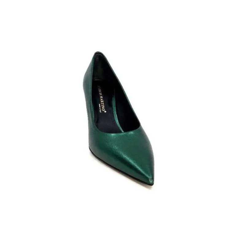 moon flower - enzo di martino Enzo Di Martino Eli 702 Cuir Metallique Vert*Femme Escarpins