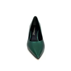 moon flower - enzo di martino Enzo Di Martino Eli 702 Cuir Metallique Vert*Femme Escarpins