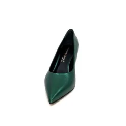 moon flower - enzo di martino Enzo Di Martino Eli 702 Cuir Metallique Vert*Femme Escarpins