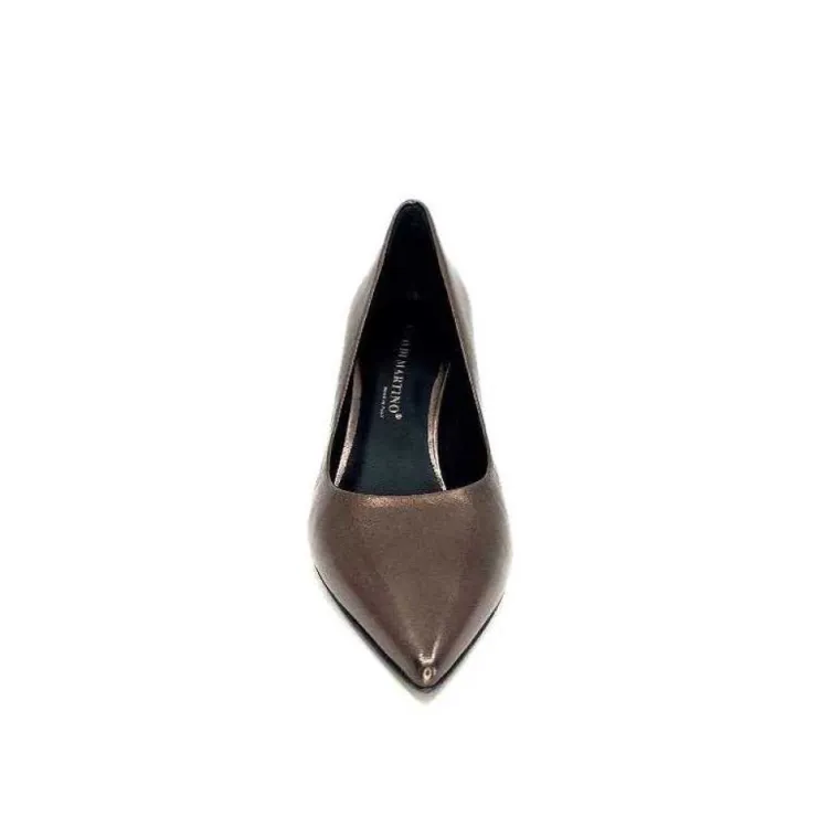 moon flower - enzo di martino Enzo Di Martino Eli 702 Cuir Metallique Moka*Femme Escarpins