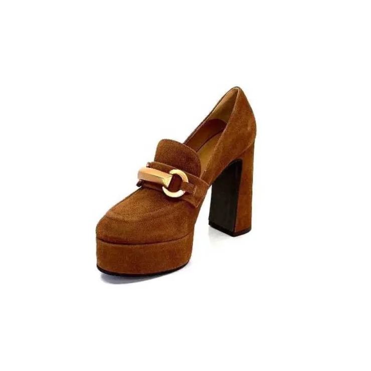 chantal Escarpins 2194 Daim Marron*Femme Escarpins
