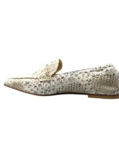 Fru.it Fruit 8260 Cuir Coco Beige Or*Femme Mocassins