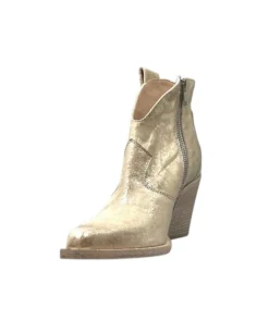 Fru.it 7952 Cuir Metal Brush Or*Femme Santiags