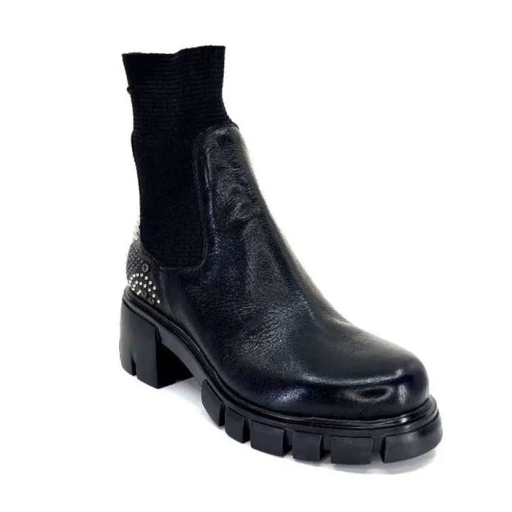 Fru.it 8341 Cuir Noir*Femme Bottines