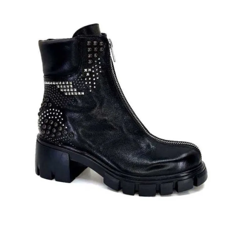 Fru.it 8340 Cuir Noir*Femme Bottines