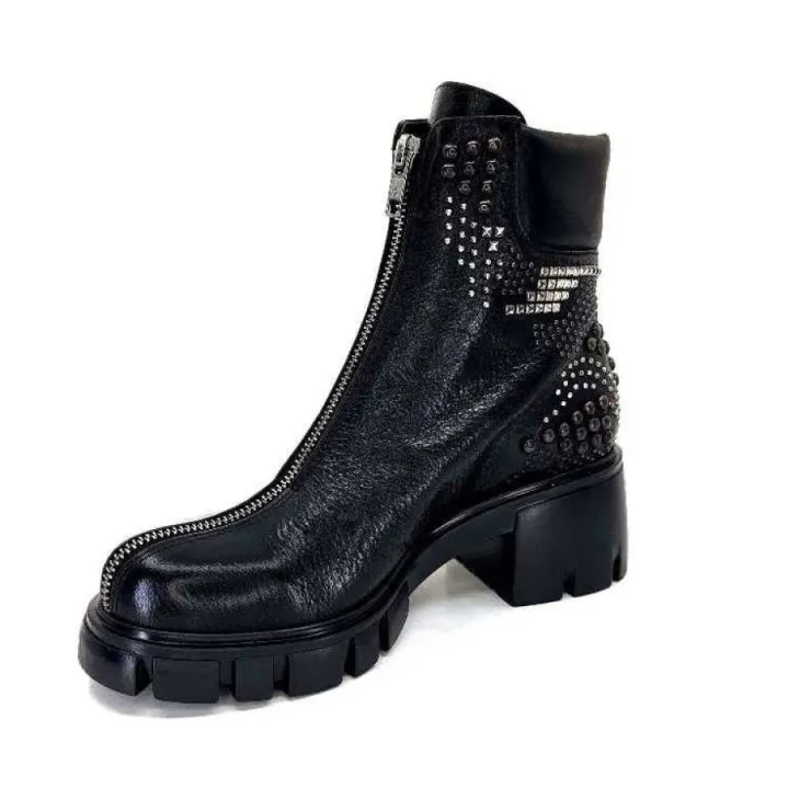 Fru.it 8340 Cuir Noir*Femme Bottines