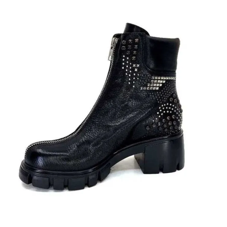 Fru.it 8340 Cuir Noir*Femme Bottines