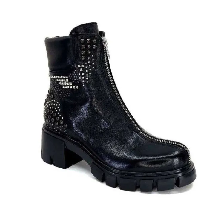 Fru.it 8340 Cuir Noir*Femme Bottines