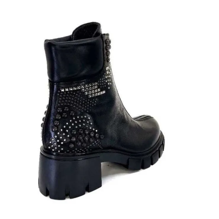 Fru.it 8340 Cuir Noir*Femme Bottines