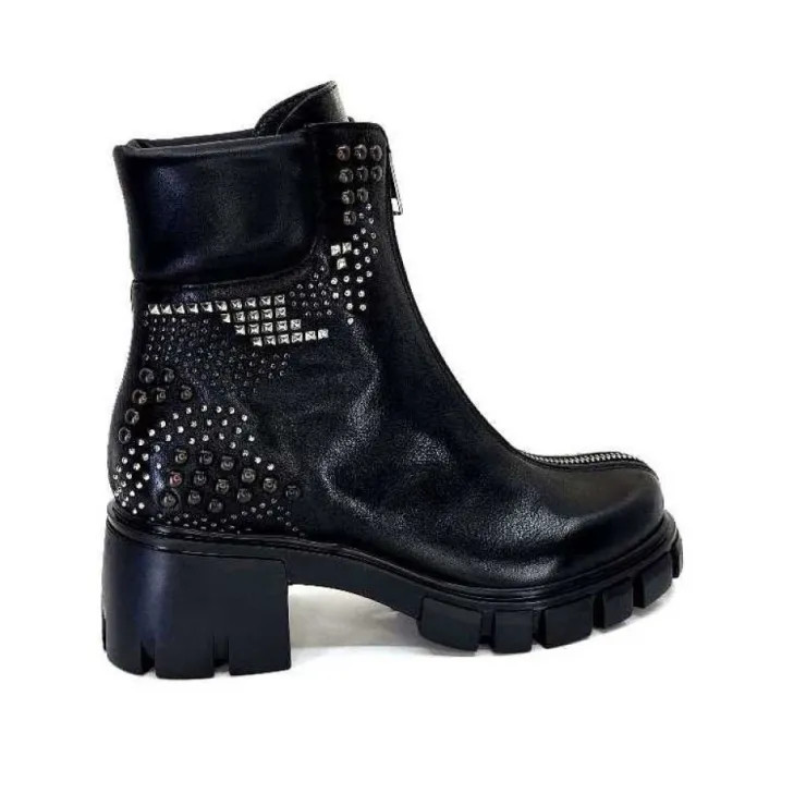 Fru.it 8340 Cuir Noir*Femme Bottines