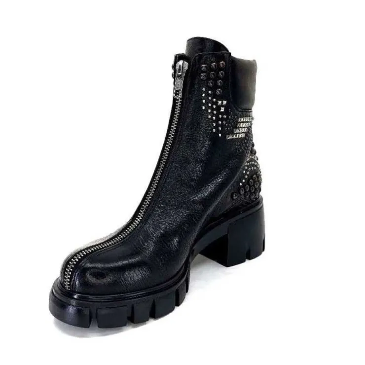 Fru.it 8340 Cuir Noir*Femme Bottines