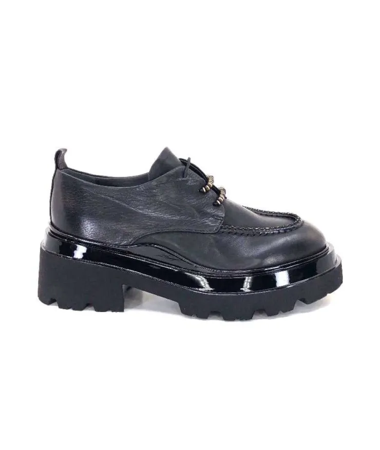 Fru.it 7121 Cuir Noir*Femme Lacets