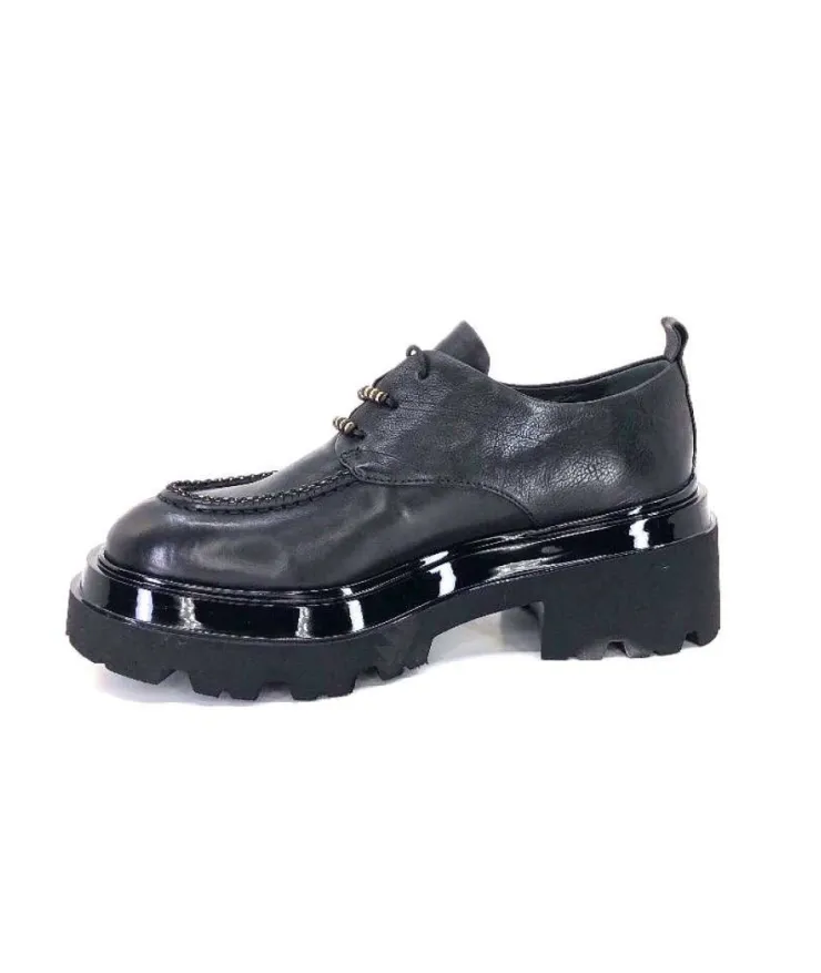 Fru.it 7121 Cuir Noir*Femme Lacets