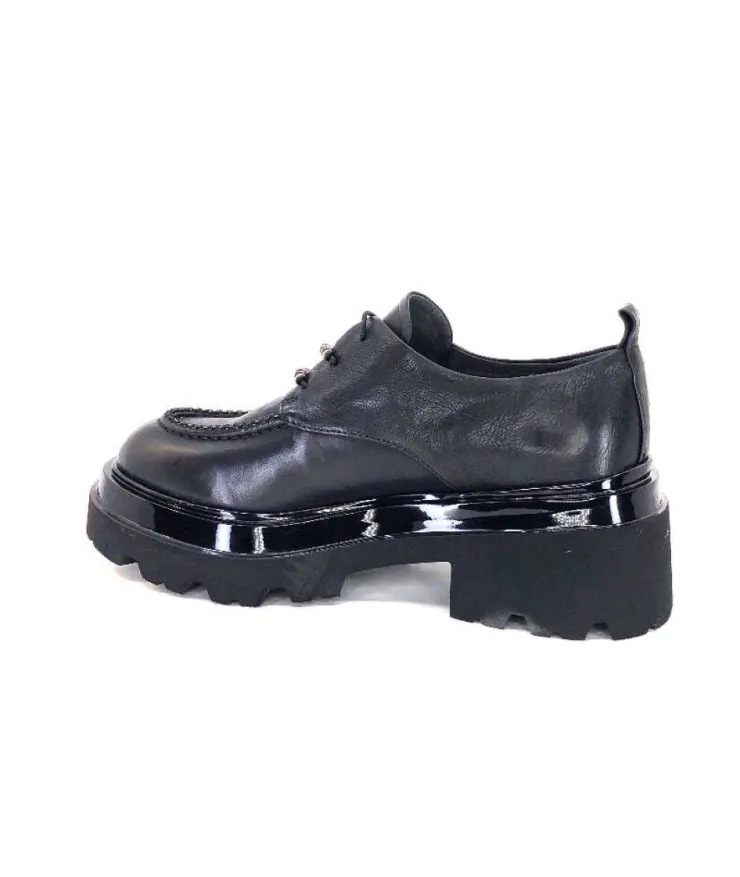 Fru.it 7121 Cuir Noir*Femme Lacets