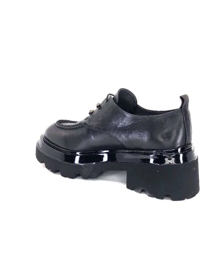 Fru.it 7121 Cuir Noir*Femme Lacets