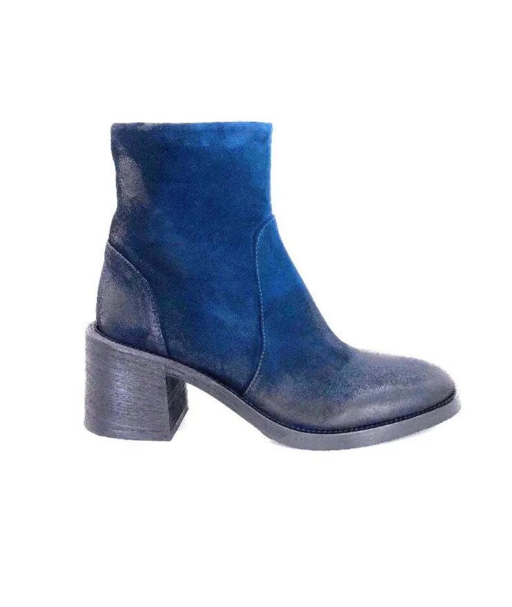 Fru.it 7740 Daim Vintage Bleu Petrole*Femme Bottines