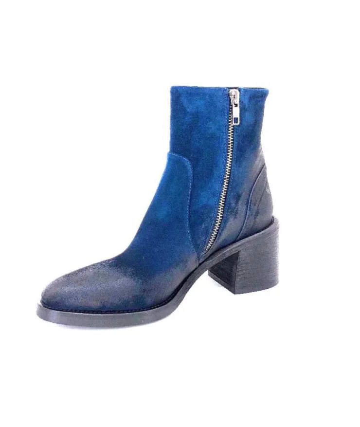 Fru.it 7740 Daim Vintage Bleu Petrole*Femme Bottines