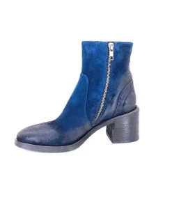 Fru.it 7740 Daim Vintage Bleu Petrole*Femme Bottines