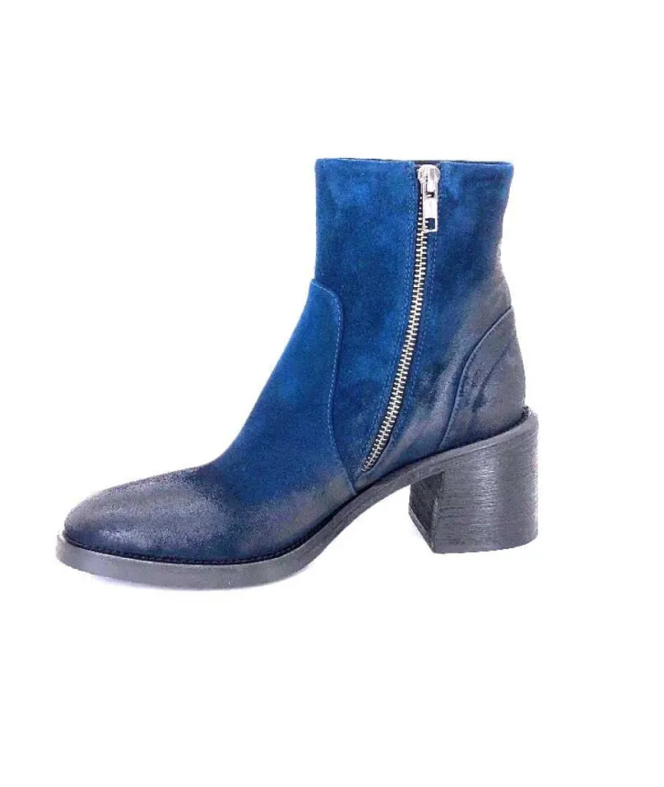 Fru.it 7740 Daim Vintage Bleu Petrole*Femme Bottines