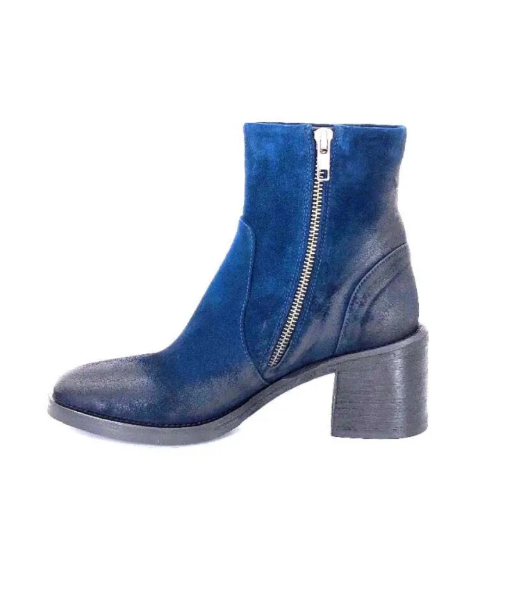 Fru.it 7740 Daim Vintage Bleu Petrole*Femme Bottines