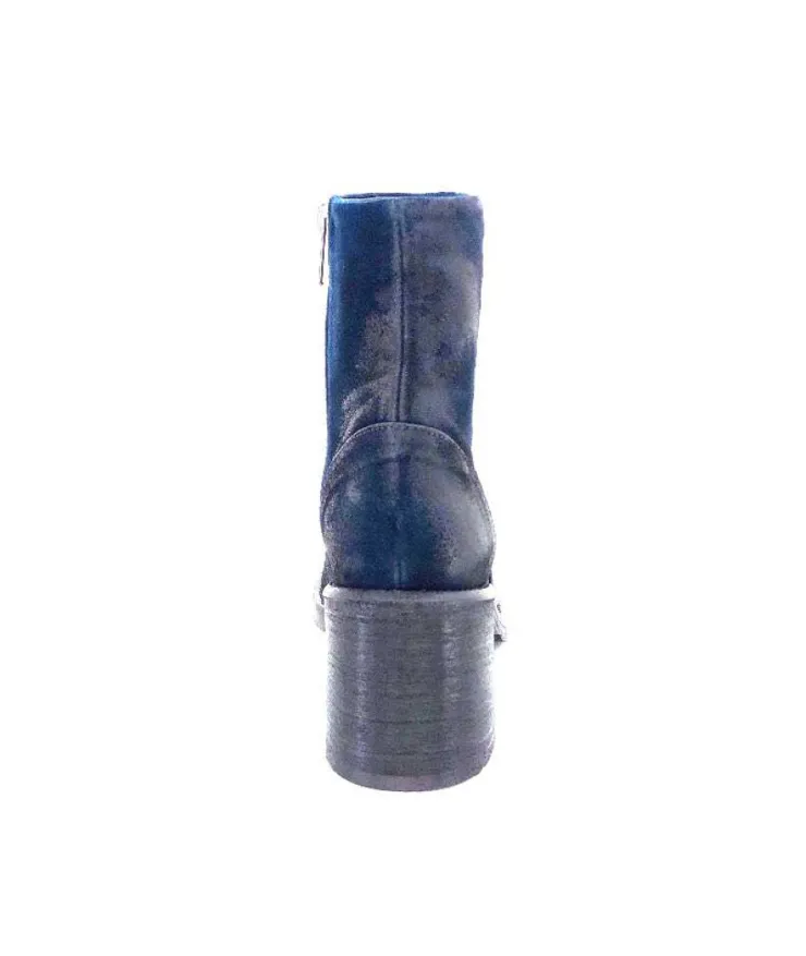Fru.it 7740 Daim Vintage Bleu Petrole*Femme Bottines