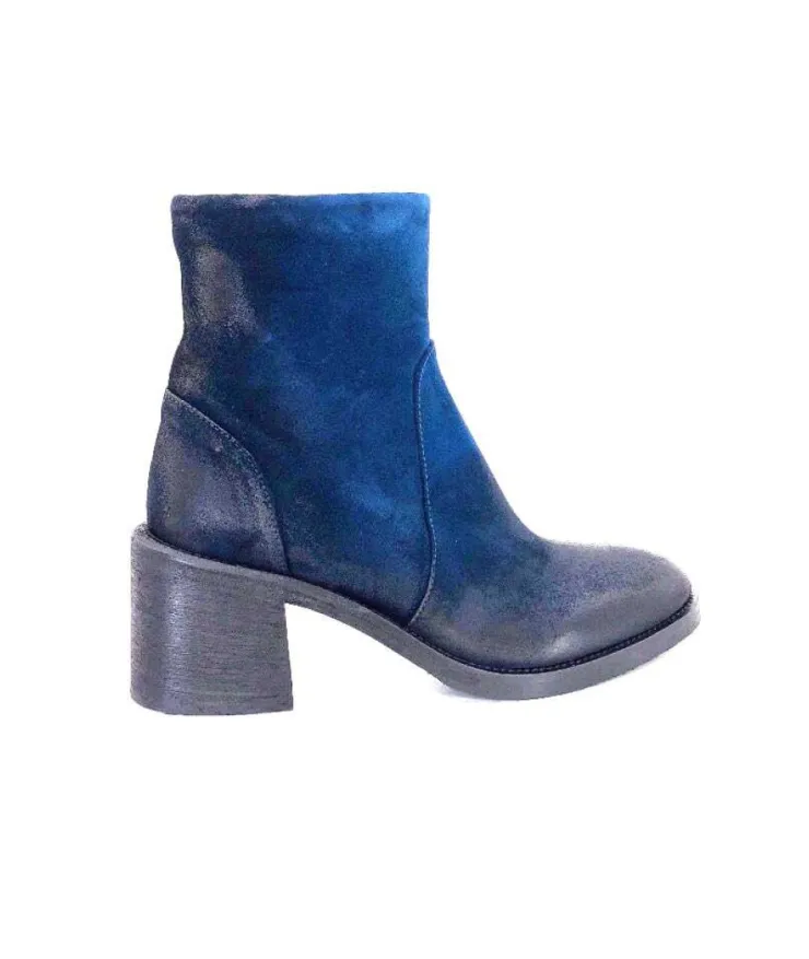 Fru.it 7740 Daim Vintage Bleu Petrole*Femme Bottines