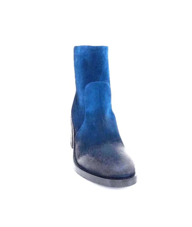 Fru.it 7740 Daim Vintage Bleu Petrole*Femme Bottines