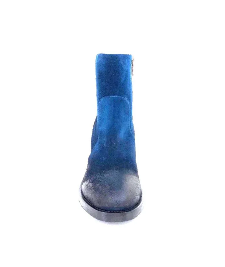 Fru.it 7740 Daim Vintage Bleu Petrole*Femme Bottines