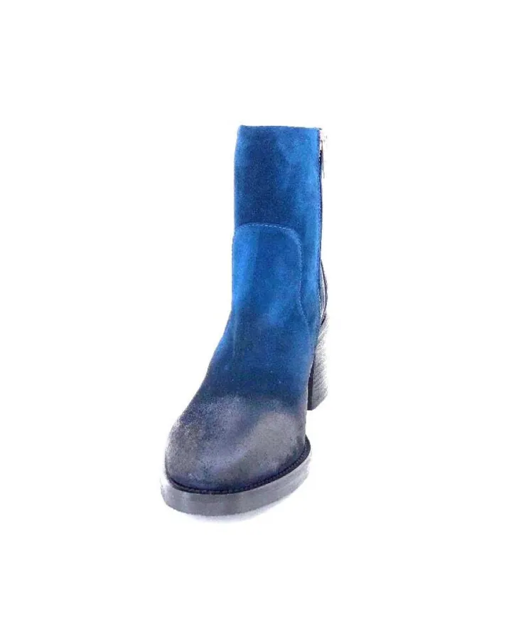 Fru.it 7740 Daim Vintage Bleu Petrole*Femme Bottines