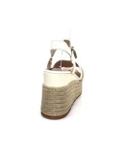 Gaimo Edi Cuir Blanc & Raffia*Femme Plateformes