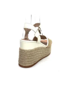 Gaimo Edi Cuir Blanc & Raffia*Femme Plateformes