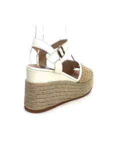 Gaimo Edi Cuir Blanc & Raffia*Femme Plateformes