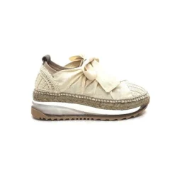 Gaimo Venus Crochet Textile Beige*Femme Baskets