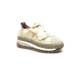 Gaimo Venus Crochet Textile Beige*Femme Baskets