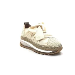 Gaimo Venus Crochet Textile Beige*Femme Baskets