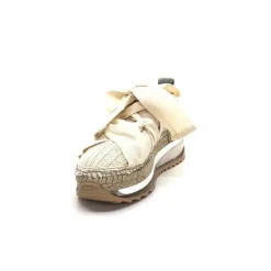 Gaimo Venus Crochet Textile Beige*Femme Baskets